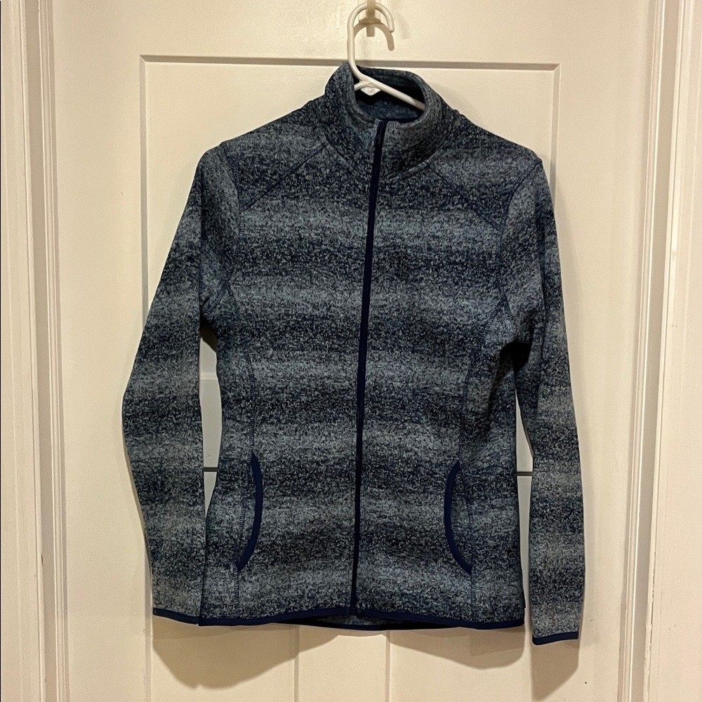 Eddie Bauer Women's Striped Blue Ski Jacket